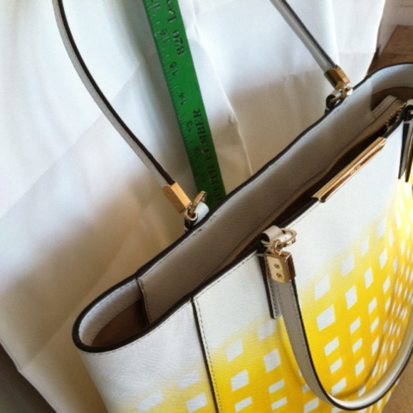 Coach Handbags - Authentic COACH 30120 Madison Tote in Gingham Sung